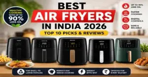 Read more about the article Best Air Fryers in India (2026) – Top 10 Models Reviewed for Healthy Cooking